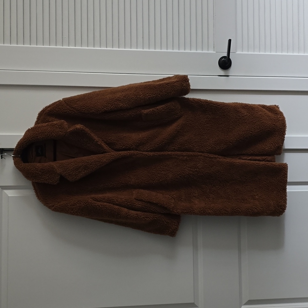 Brown Sherpa Teddy Coat